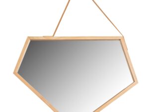 Asymmetrisk träspegel 49 cm YMJZ20216