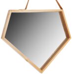 Asymmetrisk träspegel 49 cm YMJZ20216