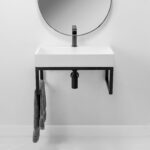NADBORDSTVÄTTSTÄLLE I KONGLOMERAT GOYA 70 cm + Ställning