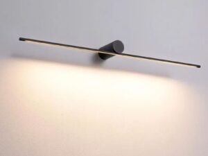 BADRUMSVÄGGLAMPA LED 80CM APP1343-W Svart