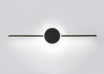 BADRUMSVÄGGLAMPA LED ROUND SVART 80CM APP850-1W