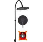 Inbyggd Duschset Lugano Svart +BOX