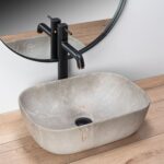 Ovanpåliggande tvättställ Livia Beige Matt