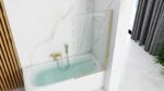 Duschvägg Elegant Guld Borstad 70 Badkarmodell – bild 2