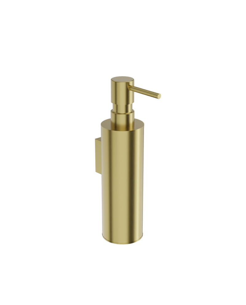 dozownik-mydla-w-plynie-wiszacy-senso-brushed-gold.png Vägghängd tvålpump Senso borstat guld - Bild 1