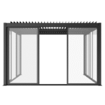3M skjutdörrar i glas för Luxe antracit pergola - Bild 4