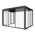 3M skjutdörrar i glas för Luxe antracit pergola - Bild 5