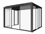 3M skjutdörrar i glas för Luxe pergola, antracit - Bild 25