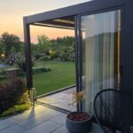 3M skjutdörrar i glas för Luxe pergola, antracit - Bild 13
