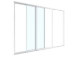 3M glasskjutdörrar till Luxe pergola, vit