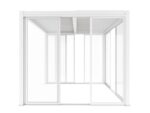 3M glasskjutdörrar till Luxe pergola, vit - Bild 10