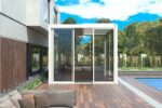 3M glasskjutdörrar till Luxe pergola, vit - Bild 15