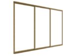 3M skjutdörrar i glas till Luxe pergola i träfärg - Bild 11