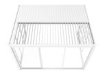 4M glasskjutdörrar till Luxe pergola, vit - Bild 13