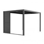 R LUXE skjutbara jalusidörrar 370x238 antracit - Bild 4