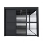 R LUXE skjutbara jalusidörrar 370x238 antracit - Bild 2
