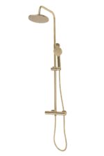 DUSCHSET MED TERMOSTAT PAROT Borstad Guld - Bild 5