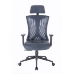 Avery ergonomisk kontorsstol, gråblå