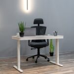 Avery ergonomisk kontorsstol, gråblå - Bild 2