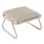 Cloud utefåtölj med fotstöd och sidobord, beige - Bild 3