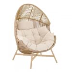 Holand ensits trädgårdsfåtölj, beige