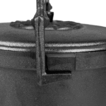 Gjutjärnskittel med lock, 10 l, svart - Bild 8