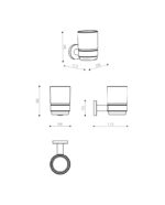 Tandborstmugg Senso borstad koppar - Bild 2