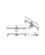 Linjeavlopp Linear slim krom 700 - Bild 2