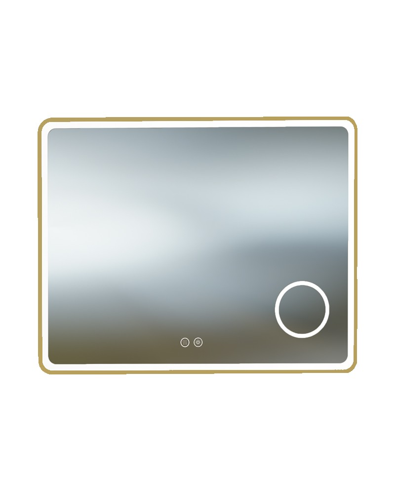 lustro-glam-brushed-gold-80x60-1.jpg Spegel Glam borstat guld 80x60 - Bild 1
