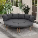 Holand trädgårdsmöbler och loungemöbler med en oval soffa - Bild 11