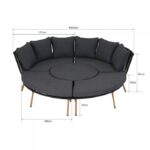 Holand trädgårdsmöbler och loungemöbler med en oval soffa - Bild 14