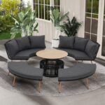 Holand trädgårdsmöbler och loungemöbler med en oval soffa - Bild 10