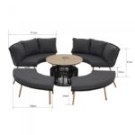Holand trädgårdsmöbler och loungemöbler med en oval soffa - Bild 15