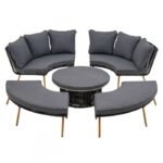 Holand trädgårdsmöbler och loungemöbler med en oval soffa - Bild 9