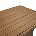 Porto beige technorattan trädgårdsmöbler - Bild 9