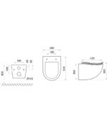 Vägghängd toalett Ergoseat 3.0 - Bild 7