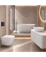 Vägghängd toalett Sofi slim mattvit 3.0 - Bild 2