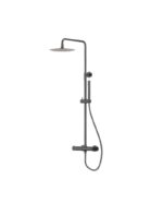 Utanpåliggande duschset med takdusch Spark Gunmetal