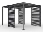 Antracit blindpanel för pergola 4M, fast - Bild 6