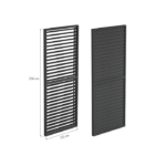 Gallerpanel (R) LUXE 123x238cm upp till 4m antracit - Bild 3