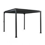 Pergola 3x4x2,3m aluminium-stål + gardiner och myggnät - Bild 5