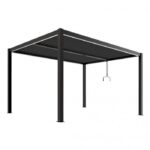 Pergola LUXE 3x4x2,5m antracit med LED