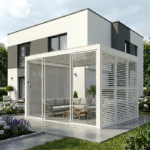 Pergola LUXE 3x4x2,5m vit med LED - Bild 3