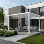 Pergola LUXE 3x4x2,5m vit med LED - Bild 2