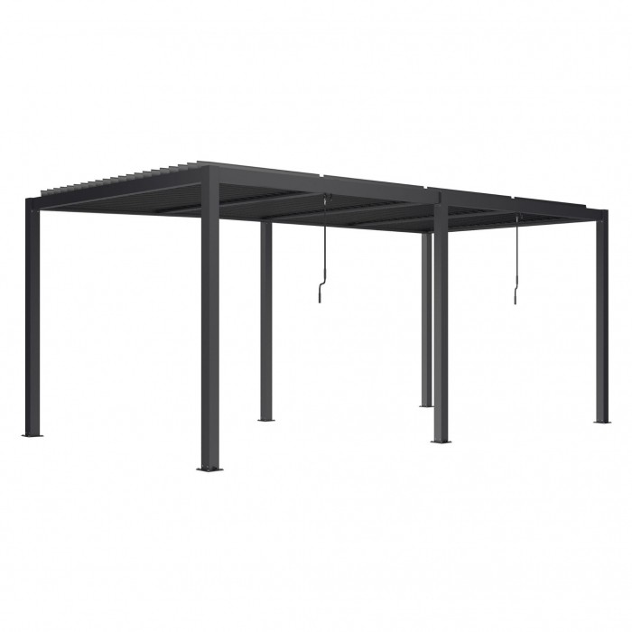 pergola-luxe-5-8x3x2-5m-antracyt-z-led-67ff0bbb9e4740eaa87143933b411d99-ba75962b.jpg Pergola LUXE 5,8x3x2,5m antracit med LED - Bild 1