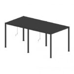 Pergola LUXE 5,8x4x2,5m antracit med LED - Bild 3