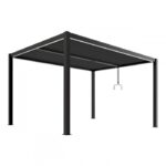 Luxe trädgårdspergola 3 x 4 m aluminium