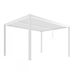 Luxe trädgårdspergola 3 x 4 m vit