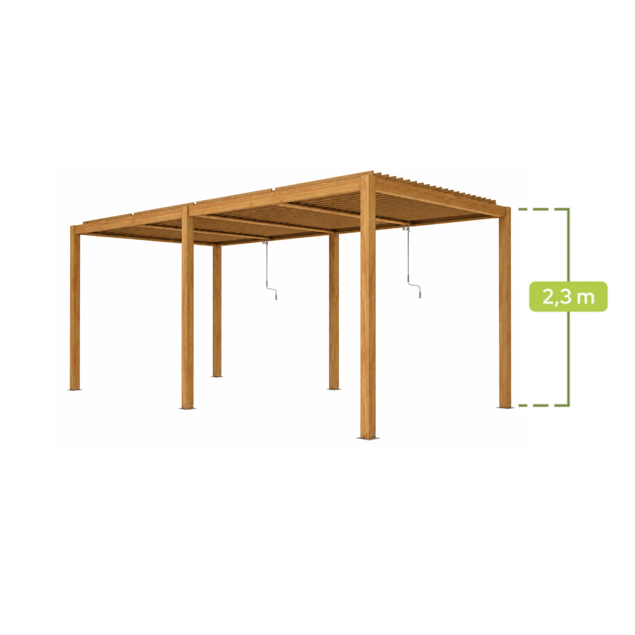 pergola-ogrodowa-luxe-5-8-3-2-3-m-led-kolor-drewna-v2-eadfc226b68e425c96622fd5c2ddad4f-8c7fdb84.webp Trädgårdspergola LUXE 5,8 × 3 × 2,3 m LED-träfärg V2 - Bild 1