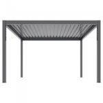 Luxe terrasspergola 3 x 4 m antracit med LED och eltak - Bild 15